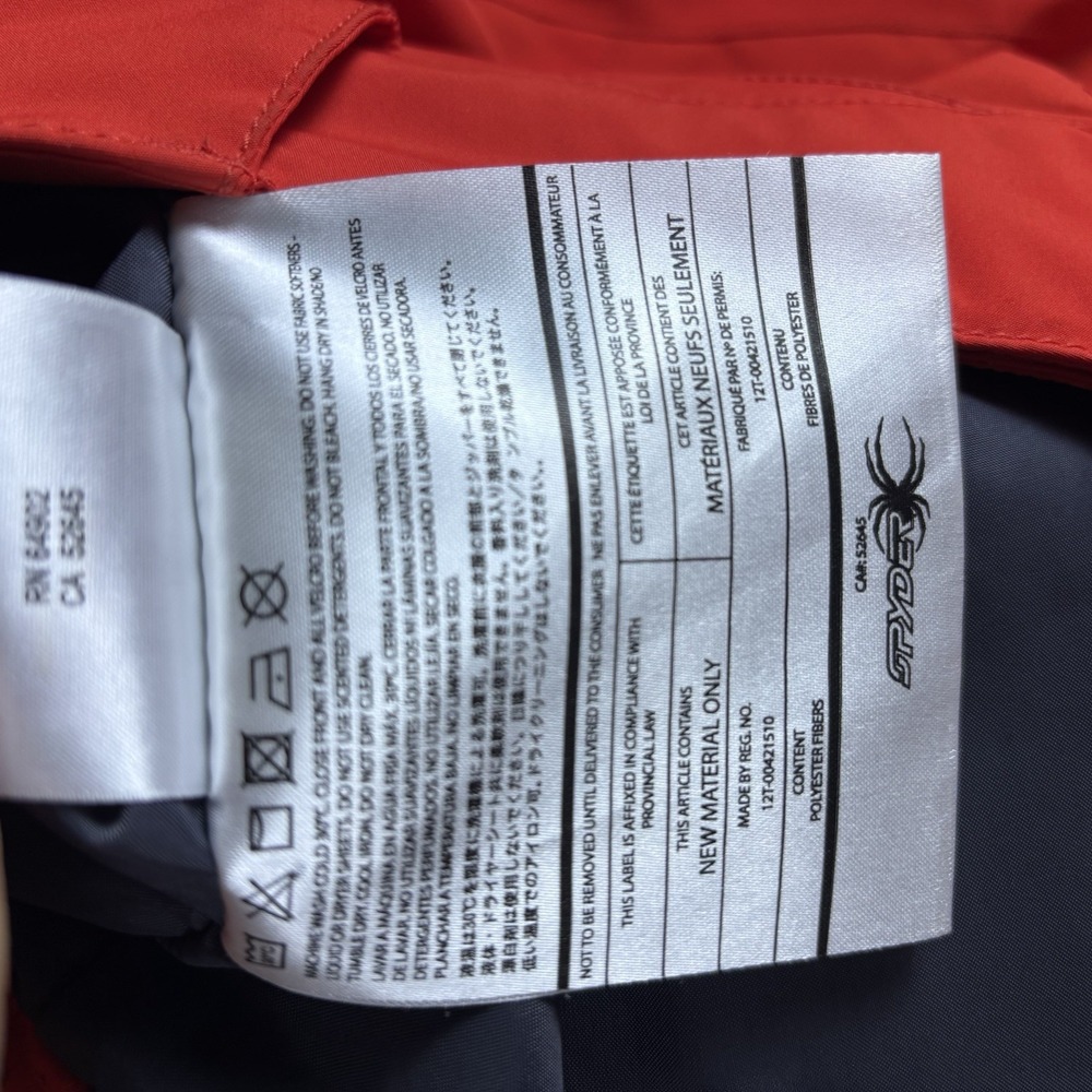 Spyder Thinsulate Insulated Ski Snow Pants Men's Small Red Waterproof Winter - Picture 10 of 14